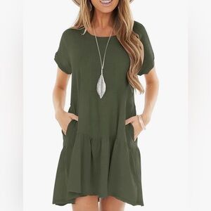 Berryou Gray Tiered Dress - NWT